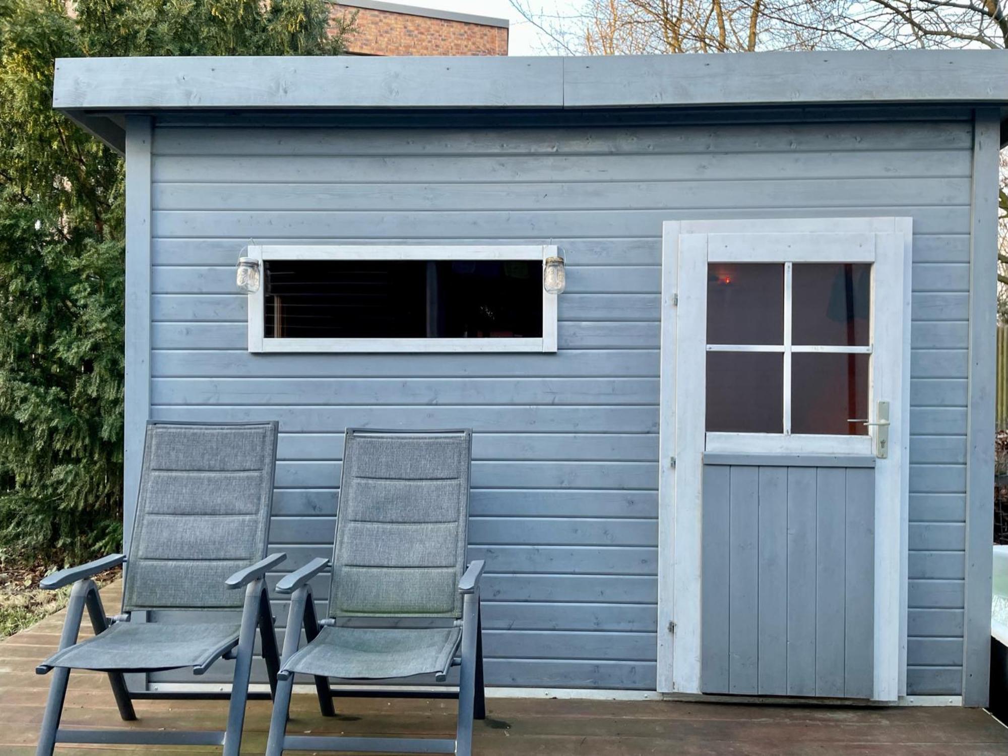 Modernes Holzhaus Im Skandinavischen Stil Mit Sauna, Garten Und 2 Katzen นอร์เดอร์ชเตดท์ ภายนอก รูปภาพ